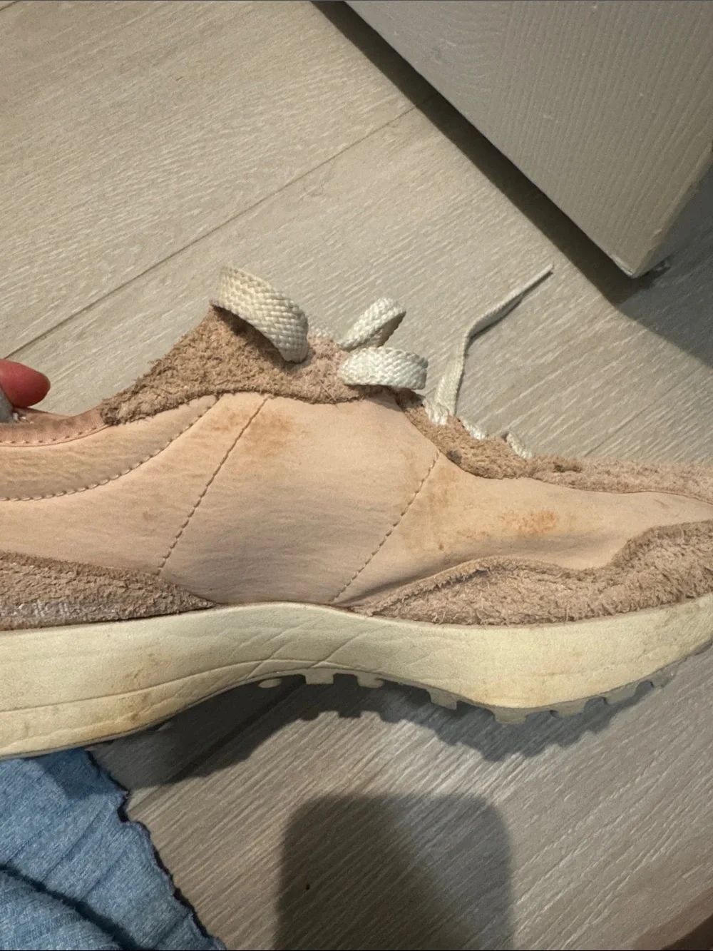 New Balance Pink and White Women's Sneakers
